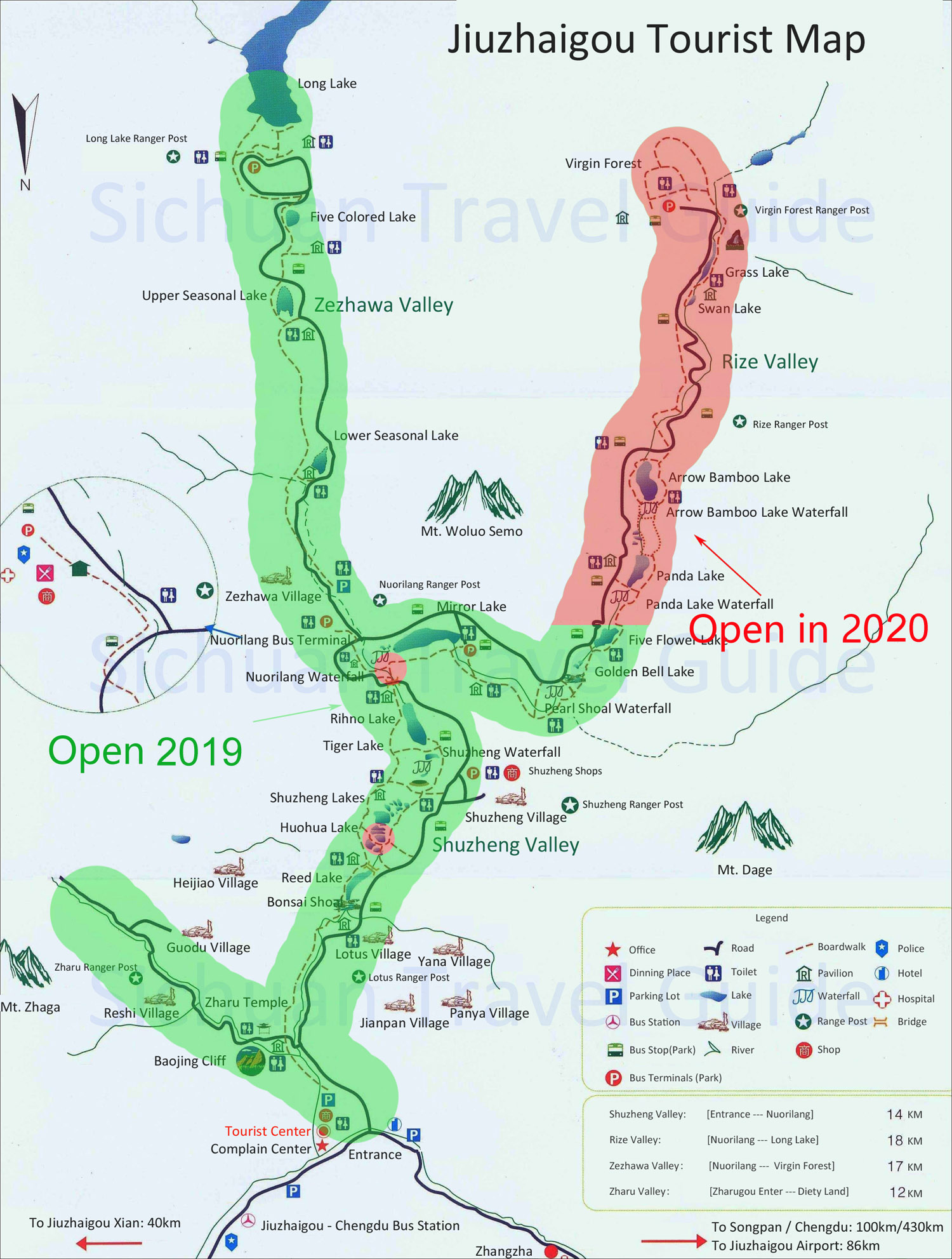 Jiuzhaigou Available Area After Earthquake