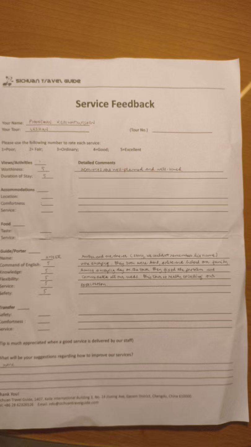 STG service feedback